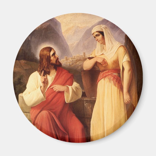 Íman Cristo e a Samaritana por Christian Schleisner (Frente)