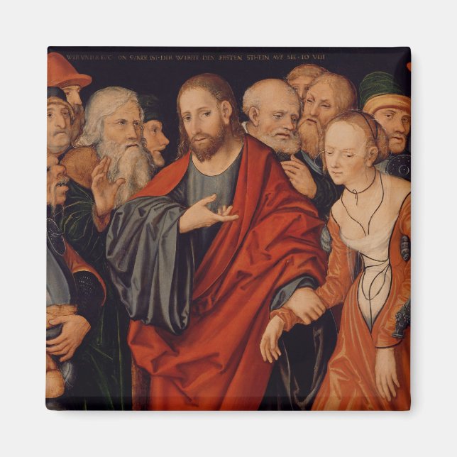 Íman Cristo e mulher raptada em Adultery (Frente)