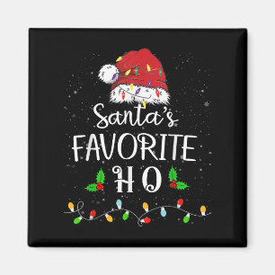 Íman Cristo Engraçado do Red Santa Hat Xmas Ho Favorito