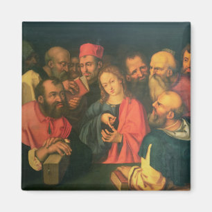 Íman Cristo, envelhecido doze, entre os escreventes