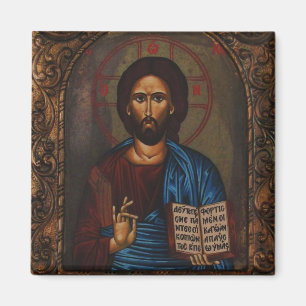 Íman CRISTO grego do ÍCONE
