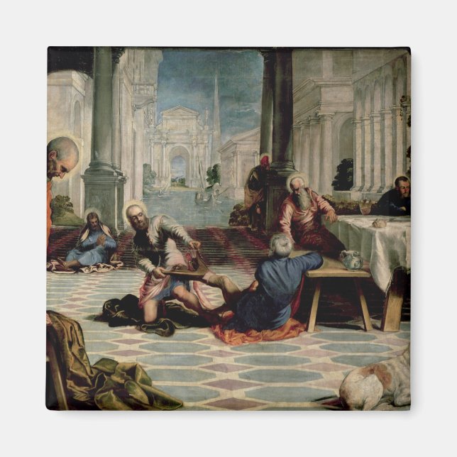 Íman Cristo Lavando os Pés dos Discípulos (Frente)