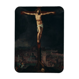 Íman Cristo na Cruz por Gillis Mostaer