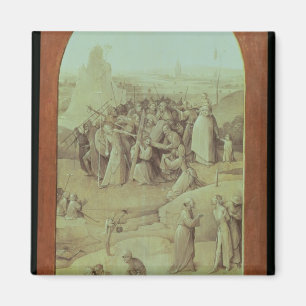 Íman Cristo na estrada para Calvário