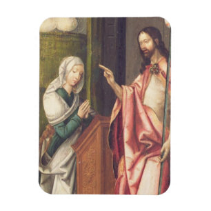 Íman Cristo o redentor que abençoa uma mulher (painel)