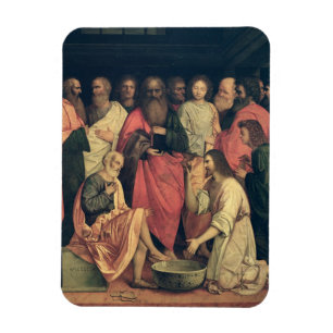 Íman Cristo que lava os pés dos discípulo