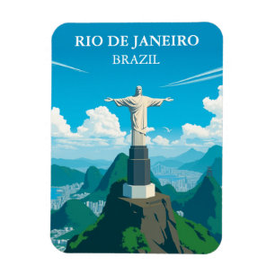 Íman Cristo Vintage do Redeemer Rio Brasil