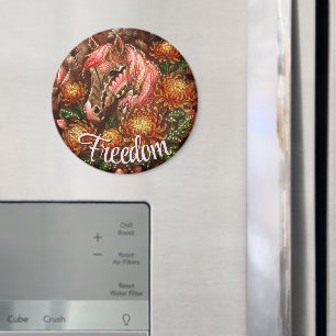 Íman Crítemos Florais do Autumn Horse Personalizados