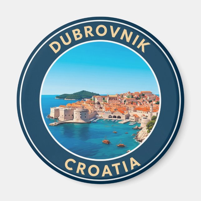 Íman Croácia Dubrovnik Viagem (Frente)