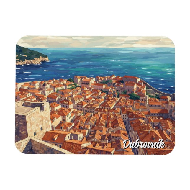 Íman Croácia Dubrovnik Viagens (Horizontal)