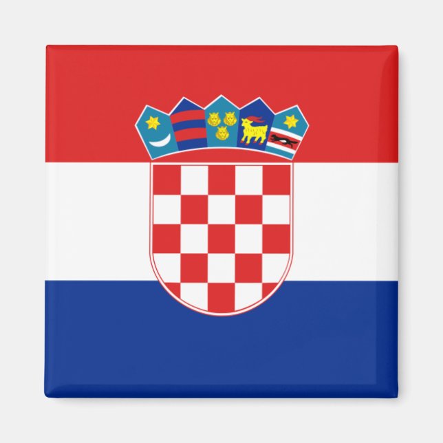 Íman Croácia Flag HR Hrvatska (Frente)