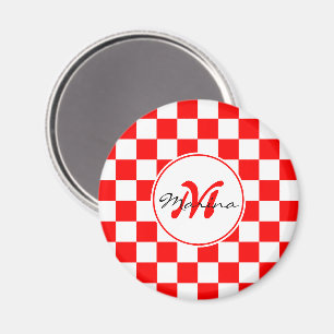 Íman Croácia Hrvatska Nome Monograma controlado