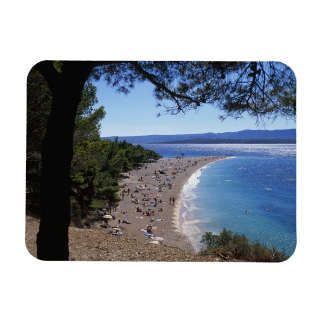 Íman Croácia, Ilha Brac, Bol, Praia Golden Cape (Horizontal)