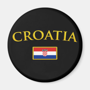 Íman Croatia dourado