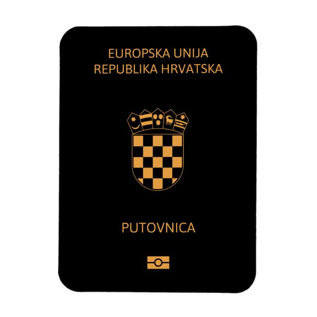 Íman Croatia passport (Vertical)