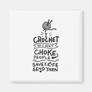Íman Croché com Lã de Crochê