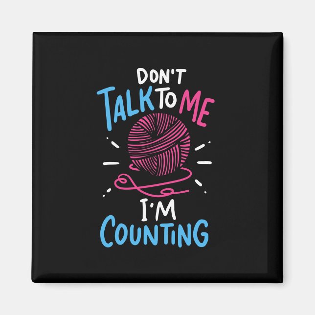 Íman Crochet Crocheting (Frente)