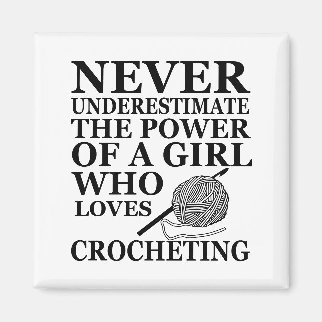 Íman Crochet engraçado cita presente de crochê (Frente)