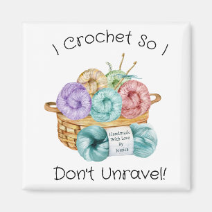 Íman Crochet Funny Personalizado