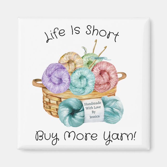 Íman Crochet Funny Personalizado (Frente)