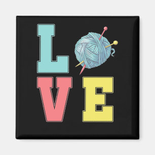 Íman Crochet Love Hobby Crafting Yarn Knitter