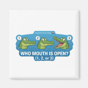 Íman Crocodilo Boca Aberta