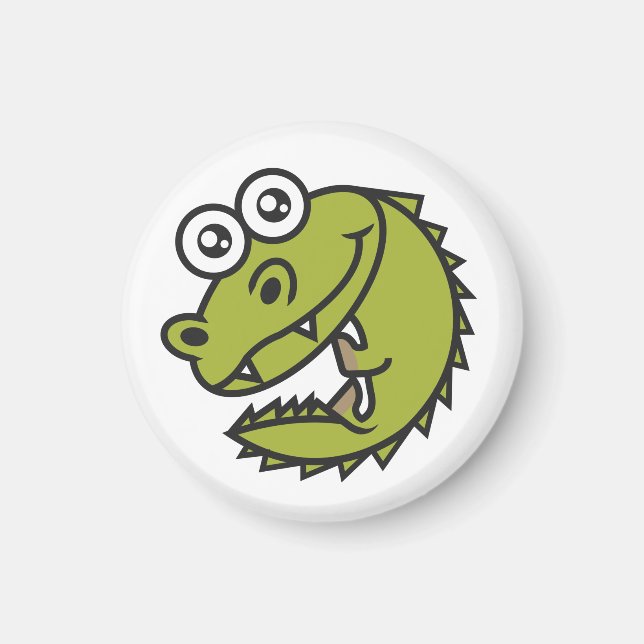 Íman Crocodilo de Bebê Cute (Frente)