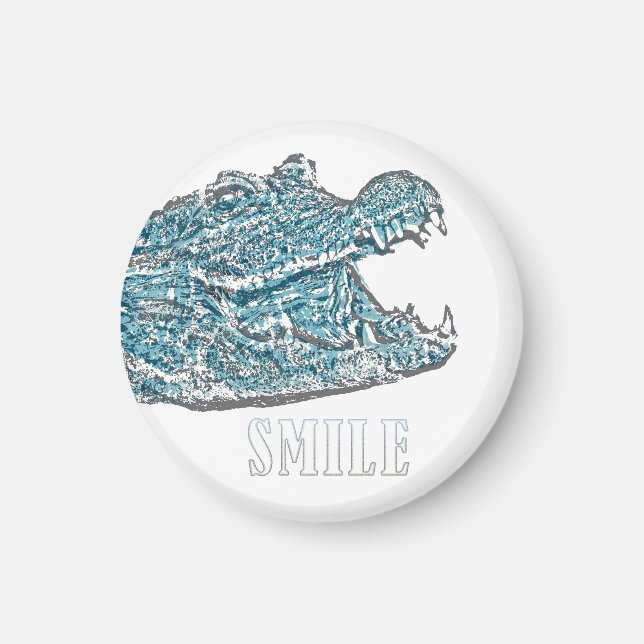 Íman Crocodilo de Sorriso (Frente)