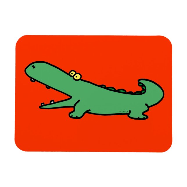 Íman Crocodilo verde (Horizontal)