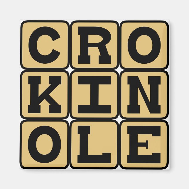 Íman Crokinole, Jogo de Tabuleiro (Frente)