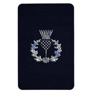 Íman Cromo como no cardo do Scottish do impressão da