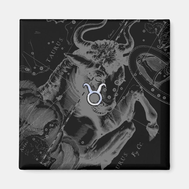 Íman Cromo como Taurus Zodiac em Hevelius Black (Frente)