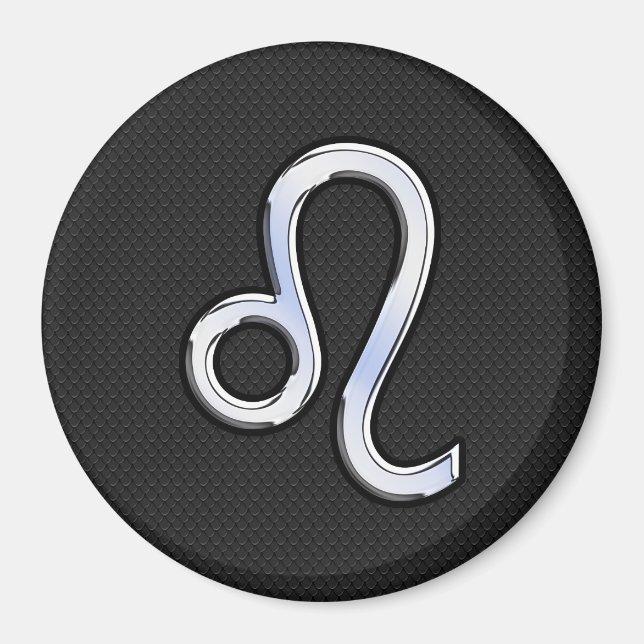 Íman Cromo Moderno, como Leo, assine na pele do cobra (Frente)