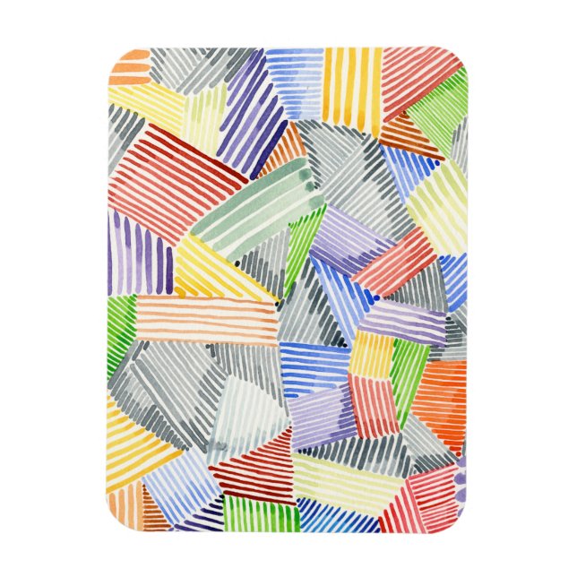 Íman Crosshatch Quilt I (Vertical)