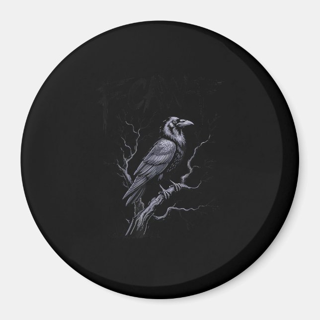 Íman Crow F-Caw-F Funny Bird Saying Humor Meme (Frente)