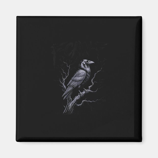 Íman Crow F-Caw-F Funny Bird Saying Humor Meme (Frente)