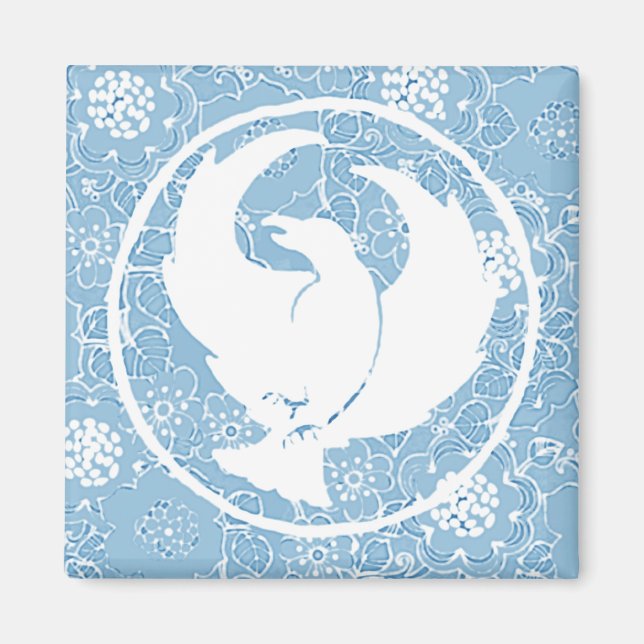 Íman Crowfoot Magnet Blue Porcelain (Frente)