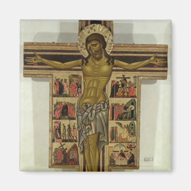 Íman Crucificação com Histórias da Paixão, Escola de (Frente)