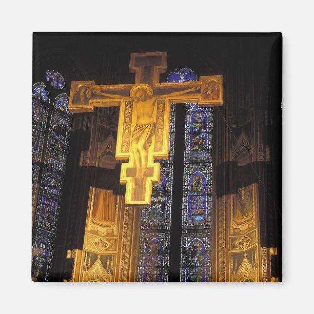 Íman Crucifixo acima do altar-mor na Santa (Frente)