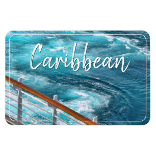 Íman Cruise Caribe - Fotografia de água turquesa