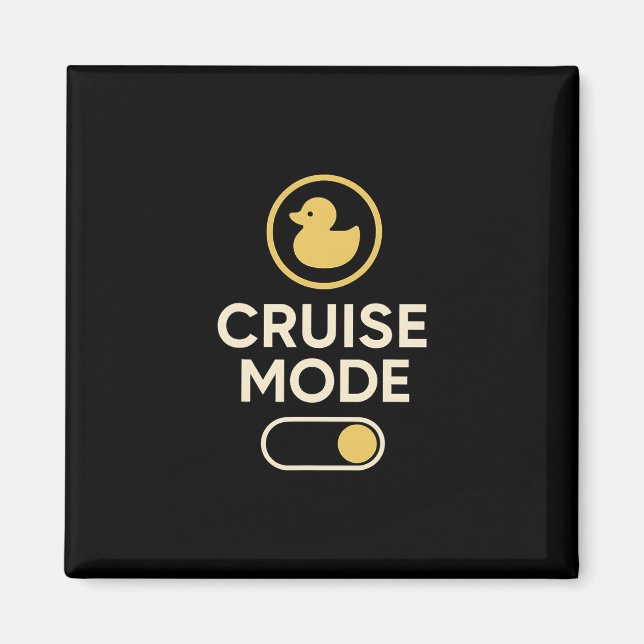 Íman Cruise Mode Duck Toggle Retro Vacation Vibes  (Frente)