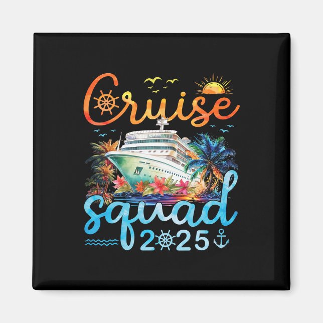 Íman Cruise Squad 2025 Family Group Matching Cruising V (Frente)