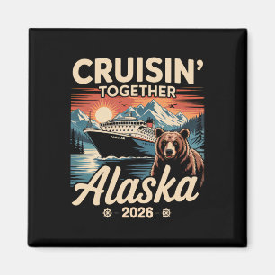 Íman Cruisin Together Alasca 2026 Família Amiga Alasca 