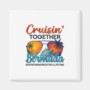 Íman Cruisin Together Bermudas 2025 Amigos Bermuda Cruz