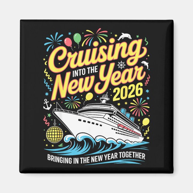 Íman Cruising Into 2026 New Years Eve Matching Family C (Frente)