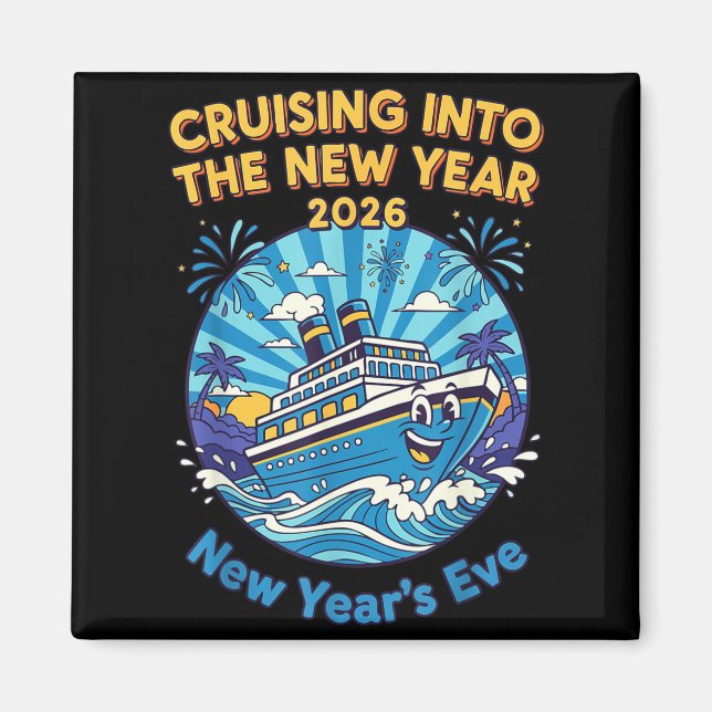 Íman Cruising Into The New Year 2026 Fun New Year's Eve (Frente)