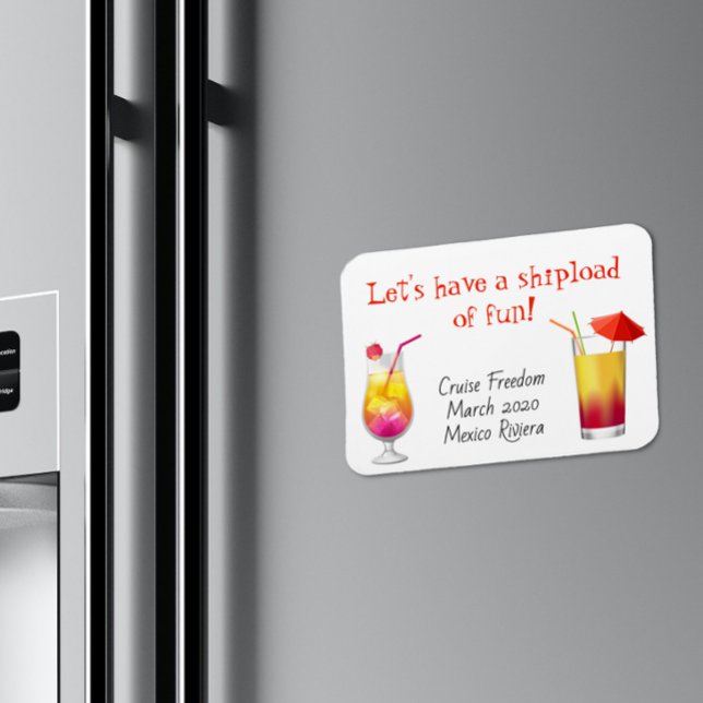 Íman Cruse Door Stateroom Magnet Bebe Cocktails (Criador carregado)