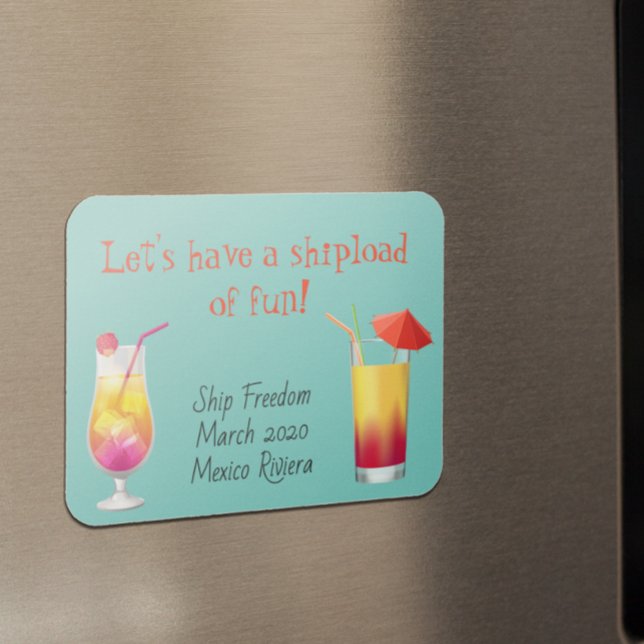 Íman Cruse Door Stateroom Magnet Bebe Cocktails (Criador carregado)