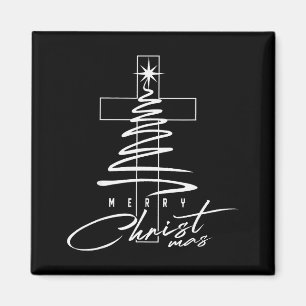 Íman Cruz Cristã Jesus Feliz Natal Xmas Árvore Ho
