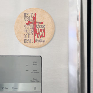 Íman Cruz de Cristo vermelhos cai porque você importa